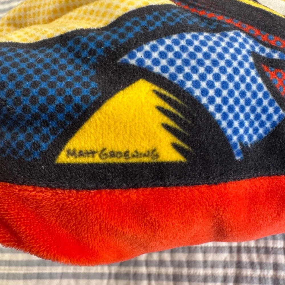 The‎ Simpsons Radioactive Man Throw Pillow Matt Groening Comic Art 11x11 Red